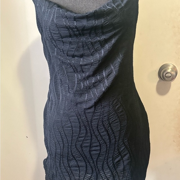 PrettyLittleThing Black Textured Mini Dress - Picture 10 of 13
